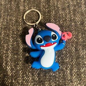 Stitch Holding Octopus 3” Keychain